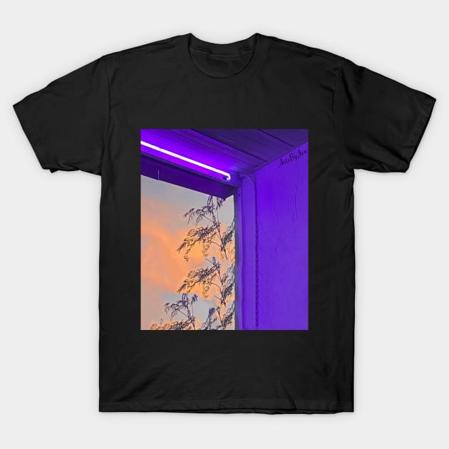 Neon Sunset T-Shirt by ArtByJ